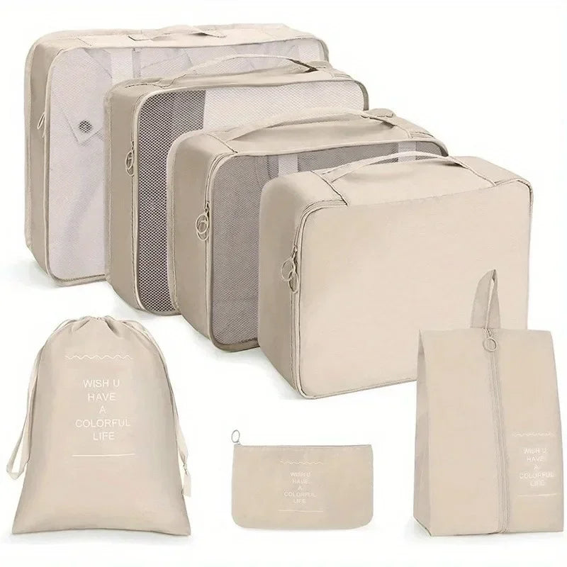 7 Piece Travel Organizer Storage Bags